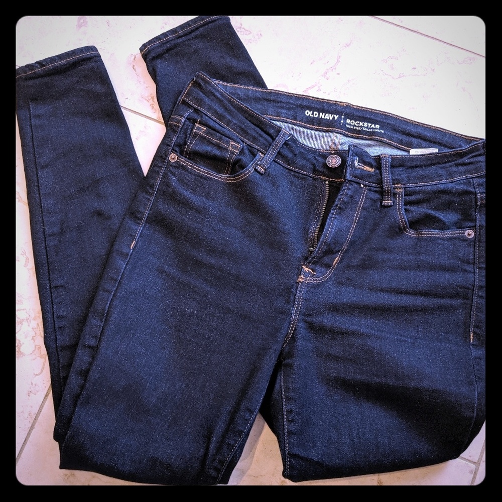 Old Navy rockstar high rise skinny jeans